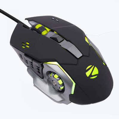 ZEBRONICS ZEB TRANSFORMER M2 Wired Ambidextrous Mechanical  Gaming Mouse(USB 3.0, Black)