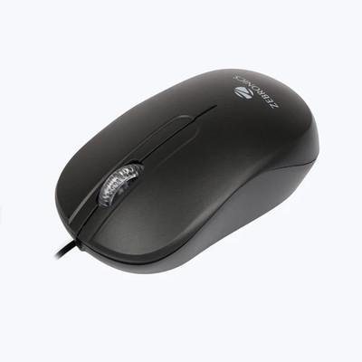ZEBRONICS SPRINT OPTICAL MOUSE Wired Ambidextrous Optical Mouse(USB 2.0, Black)