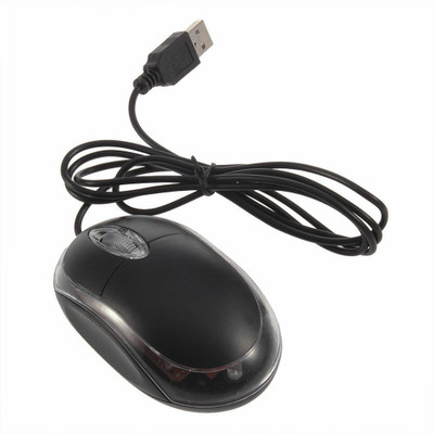 SOJUBA Wired Optical Mouse USB 2.0 Optical Wired USB Mouse Gaming Mouse (Black) Wired Ambidextrous Optical  Gaming Mouse(USB 2.0, Black)