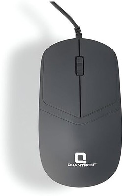 Quantron Clicker USB Wired Mouse Wired Ambidextrous Touch  Gaming Mouse(USB 2.0, Black)