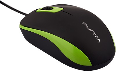 Punta Signature High Precision Optical Touch Mouse For Computers, Laptop Wired Touch  Gaming Mouse(USB 2.0, Green)