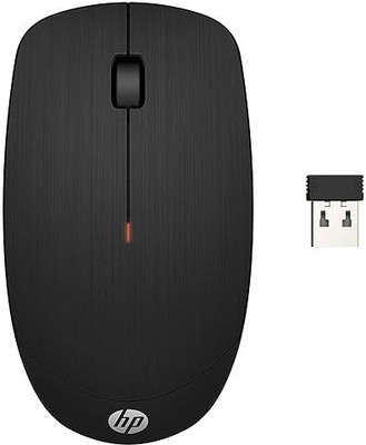 HP X200 / Perfect Palm fit., built-in battery indicator, upto 1600 DPI Wireless Ambidextrous Laser Mouse  with Bluetooth(2.4GHz Wireless, Black)