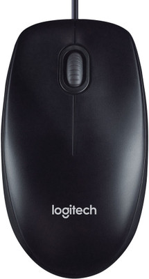 Logitech M90 / 1000 DPI Optical Tracking, Ambidextrous Wired Ambidextrous Optical Mouse(USB, Black)
