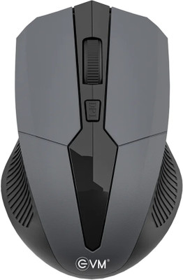 EVM EVO wireless mouse 3W042 Wireless Ambidextrous Optical Mouse  with Bluetooth(2.4GHz Wireless, Grey)