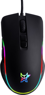 Arctic Fox APEX EON USB with Breathing Lights and DPI Upto 20,000 Wired Ambidextrous Optical  Gaming Mouse(USB 3.0, Black)