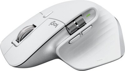 Logitech MX Master 3s Wireless Ambidextrous Touch Mouse  with Bluetooth(2.4GHz Wireless, Bluetooth, White, Grey)