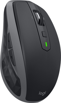 Logitech MX Anywhere 2S Wireless Ambidextrous Optical Mouse Multi-Surface with 4000 DPI, Hyper-Fast Scrolling and 7 Customisable Buttons  with Bluetooth(Black)