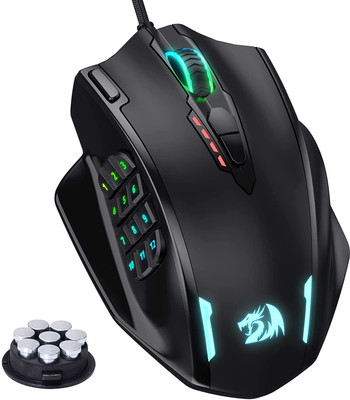 Redragon M908 RGB Wired Ambidextrous Optical  Gaming Mouse(USB 2.0, Black)