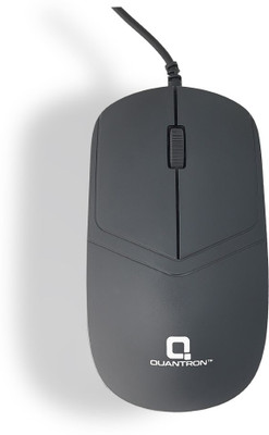 Quantron QMU-535 Wired Ambidextrous Hybrid Mouse(USB 2.0, Black)