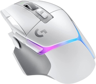 Logitech G502X Lightspeed Plus/Hero 25k Sensor/8LED RGB/Adj.DPI Shift butt.,upto 25600DPI Wireless Ambidextrous Optical  Gaming Mouse(2.4GHz Wireless, White)