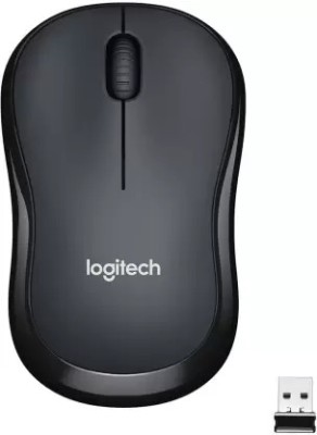 Lal Silent M220 Buttons, Wireless Optical Mouse(USB 2.0, Black)