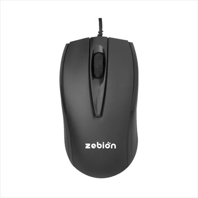 zebion Z70+ Wired Ambidextrous Optical Mouse(USB 3.0, Black)