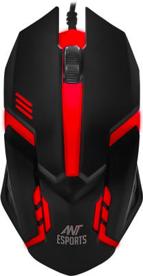 Ant Esports GM45 Wired Ambidextrous Optical  Gaming Mouse(USB 2.0, Black)