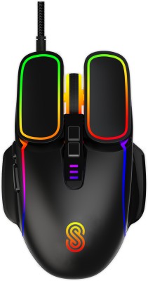 SWAPITECH RGB Gaming Mouse ST-MWG-01 Adj DPI Upto 6400, 7 Programmable Buttons Wired Optical  Gaming Mouse(USB 2.0, Black)