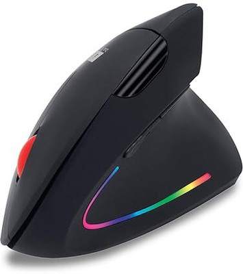 iball ergo Wireless Ergonomic Optical Mouse  with Bluetooth(USB 2.0, Black)