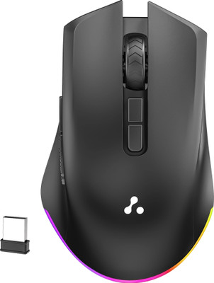 Ambrane SliQ Glow Wireless Right Handed Optical Mouse  with Bluetooth(2.4GHz Wireless, Black)