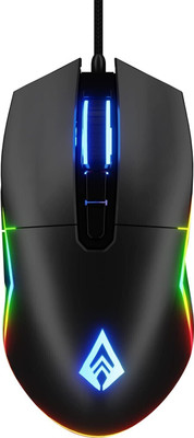 Archer Tech Lab Recurve 500 Wired Ambidextrous Optical  Gaming Mouse(USB 3.0, Black)