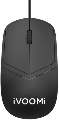 iVoomi Bold USB Wired Ambidextrous Optical Mouse(USB 2.0, USB 3.0, Black)