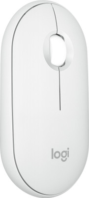 Logitech Pebble 2 M350s Wireless Ambidextrous Optical Mouse  with Bluetooth(White)