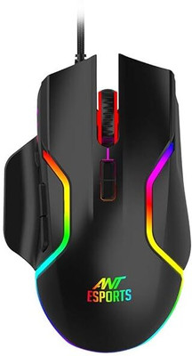 Ant Esports GM320 Wired Ambidextrous Optical  Gaming Mouse(USB 3.0, Black)