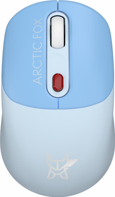 Arctic Fox Pro Max Wireless Ambidextrous Optical Mouse(2.4GHz Wireless, Whispy Blue)