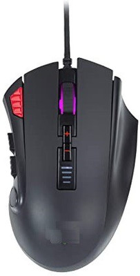 SNSM 12 Button Gaming Mouse 16000DPI Adjustable Weights Wired Hybrid  Gaming Mouse(2.4GHz Wireless, Black)