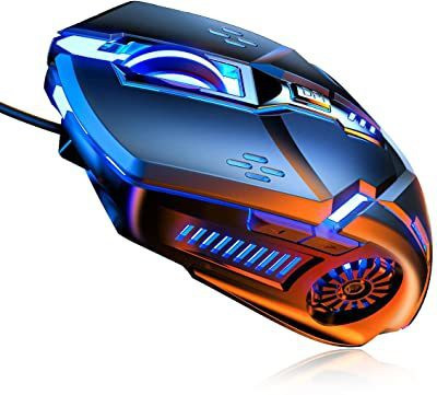 SNSM RGB Gaming Mouse, Wired Mouse, Mouse for Laptop, 3200 DPI Wired Hybrid  Gaming Mouse(2.4GHz Wireless, Multicolor)