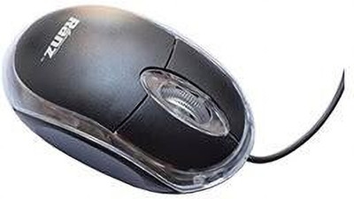 Ranz RZ 001 Ultra Design Optical Technology Mousey Wired Ambidextrous Optical Mouse(USB 3.0, Black)