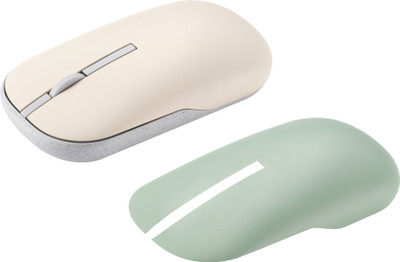 ASUS Marshmallow MD100 /Adj. DPI,2 in 1 color with Swappable magnetic top,Silent Wireless Ambidextrous Optical Mouse  with Bluetooth(Oat milk, Green Tea latte)