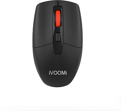 iVoomi Luxure Wireless Mouse Wireless Ambidextrous Laser Mouse  with Bluetooth(2.4GHz Wireless, Black)