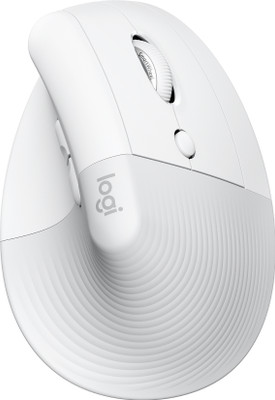 Logitech LIFT / Vertical Ergonomic, Multi-Device (Upto 3 Device) Wireless Ambidextrous Optical Mouse  with Bluetooth(2.4GHz Wireless, Bluetooth, Pale Gray)
