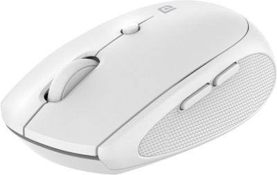 Portronics Toad 30/6 buttons,runs on 2 AA battery,Soft side grip,adj. DPI upto 1600 DPI Wireless Optical Mouse(2.4GHz Wireless, White)