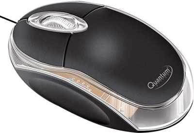 QUANTUM Mouse 222 Wired Optical Mouse(USB 2.0, Black)