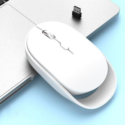 Etzin BM800 Wireless Bluetooth-Compatible Mouse Ergonomic 2.4GHz Dual Modes USB Mice Wireless Ambidextrous Laser  Gaming Mouse  with Bluetooth(2.4GHz Wireless, Bluetooth, White)