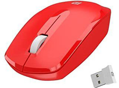 GAURAV Wireless Optical Mouse with 2.4GHz, USB Nano Dongle, 1200 DPI Resolution Wireless Optical  Gaming Mouse(2.4GHz Wireless, Red)