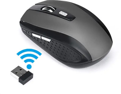 Dezful cute wireless mouse Wireless Ambidextrous Optical Mouse(2.4GHz Wireless, Silver)
