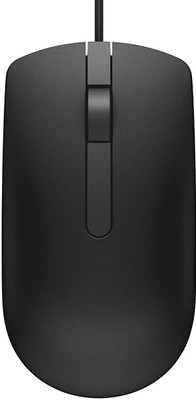 DELL MS-116 Wired Mouse Wired Ambidextrous Optical  Gaming Mouse(USB 2.0, USB 3.0, Black)