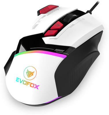 EVOFOX Blaze 12800 DPI Gaming Sensor and 8 Buttons RGB Wired Ambidextrous Optical  Gaming Mouse(USB 2.0, Black)