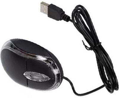 Mobtude Wired USB Mouse, High Resolution, 3-Button Design with clickable Scroll Wheel Wired Ambidextrous Optical  Gaming Mouse(USB 2.0, Black)
