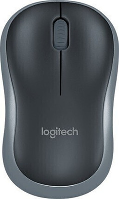 Logitech M185 Wireless Ambidextrous Hybrid  Gaming Mouse(USB, BLACK AND GREY)