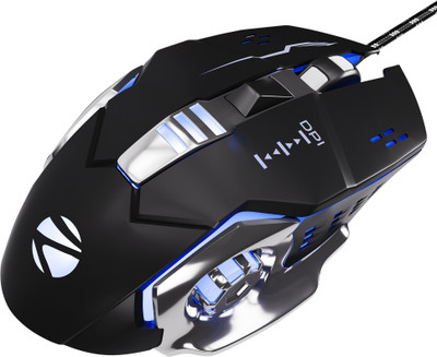 ZEBRONICS Zeb-Transformer M3 Wired Ergonomic Optical  Gaming Mouse(USB 2.0, Black)