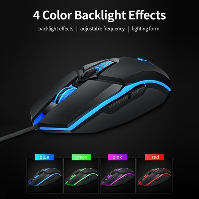 ROQ Mobilegear 6 Buttons 1600 dpi Video Gamer Pro Multi Led Wired Ambidextrous Mechanical  Gaming Mouse(USB 2.0, Multicolor)