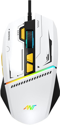 Ant Ghost50 Wired Ambidextrous Optical  Gaming Mouse(USB 2.0, White)