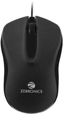 ZEBRONICS Zeb WING Wired Ambidextrous Optical  Gaming Mouse(USB 2.0, Black)
