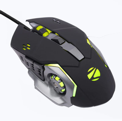 ZEBRONICS ZEB-TRANSFORMER-M2 Wired Ambidextrous Optical  Gaming Mouse(USB 3.0, Black)