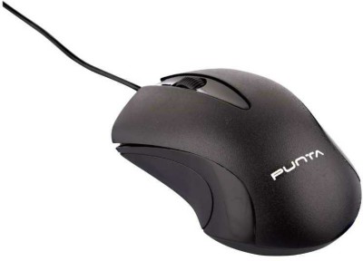 Punta Ergonomic High Precision Optical Touch Mouse For Computers, Laptop Wired Touch  Gaming Mouse(USB 2.0, Black)