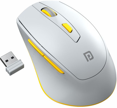 Portronics Toad 32 Wireless Mouse with 6 Buttons, Ergonomic Design, Adjustable Optical DPI Wireless Ambidextrous Optical Mouse(2.4GHz Wireless, Grey)
