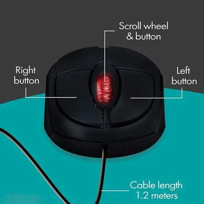 Thriftoria K20 Wired Ambidextrous Laser  Gaming Mouse(USB 2.0, Black)