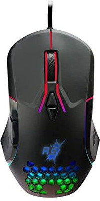 SRI Wired Gaming Mouse with RGB, Semi-Honeycomb Design Wired Hybrid  Gaming Mouse(2.4GHz Wireless, Black)