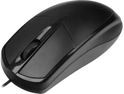 Dezful Ruf And Tuf Black Mouse Wired Ambidextrous Laser Mouse(USB 2.0, Black)